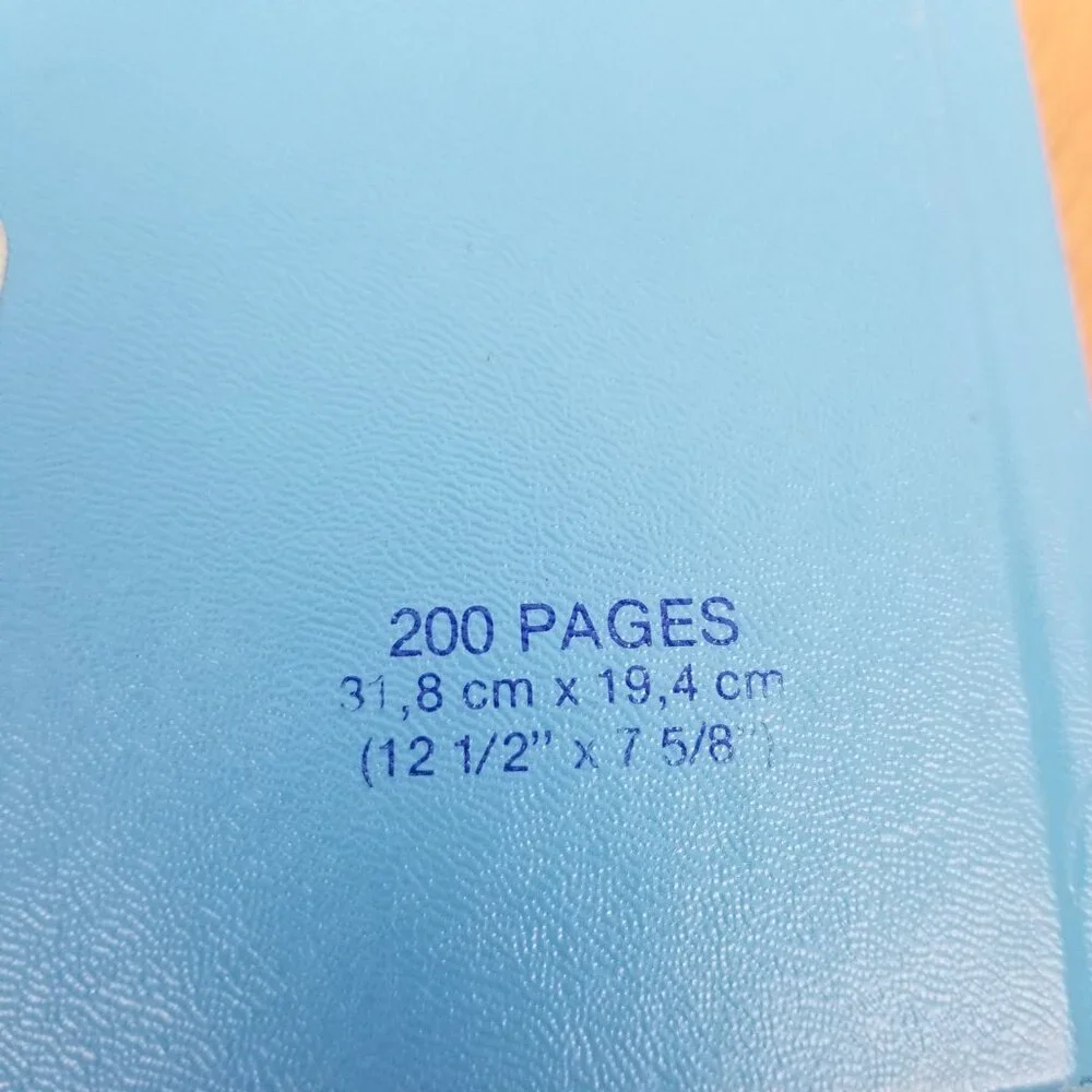 Blueline vintage ledger